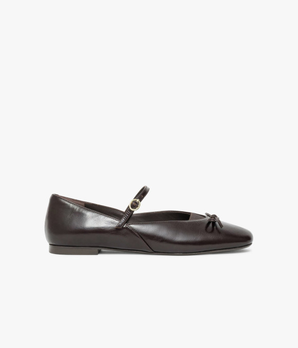 Ballerine Bianca Marron Foncé