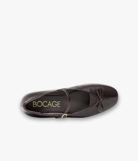 Ballerine Bianca Marron Foncé