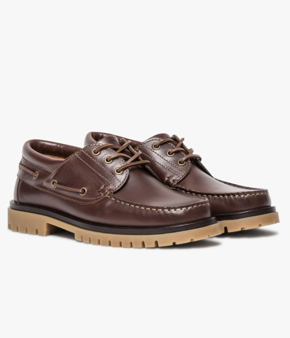 Chaussure Bateau Levy Cognac