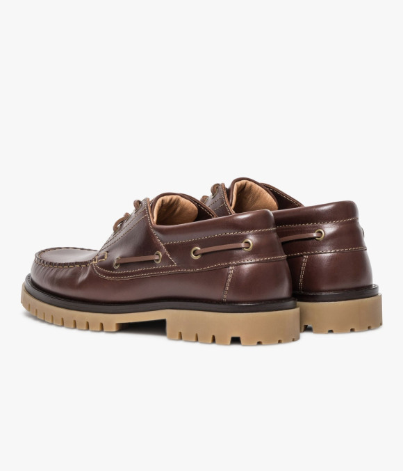 Chaussure Bateau Levy Cognac