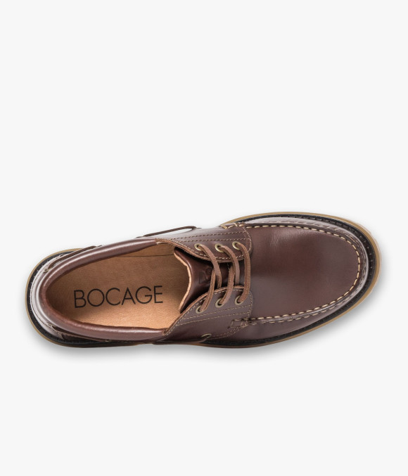 Chaussure Bateau Levy Cognac