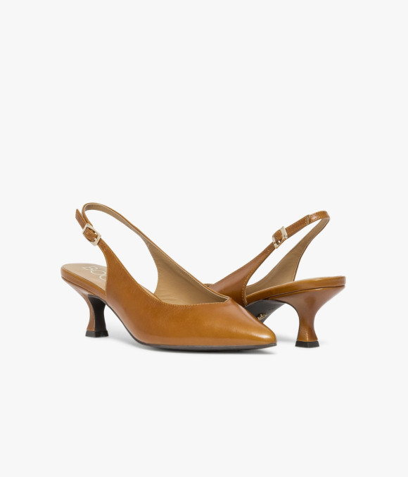 Escarpin Slingback Delia Camel