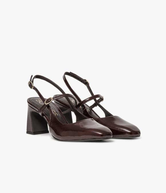 Escarpin Slingback Duclie Marron Foncé