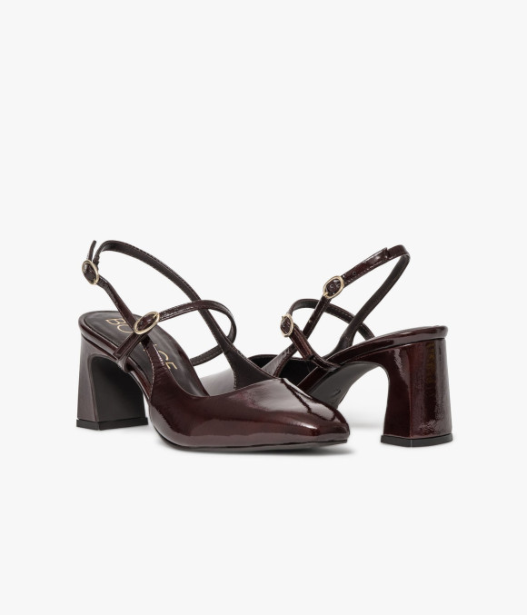 Escarpin Slingback Duclie Marron Foncé