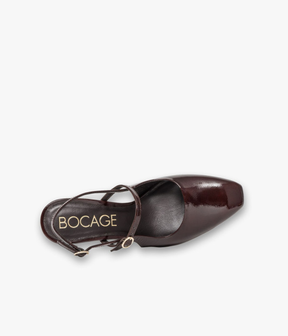 Escarpin Slingback Duclie Marron Foncé