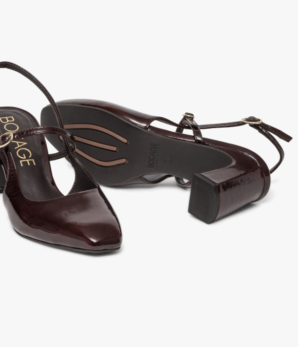 Escarpin Slingback Duclie Marron Foncé