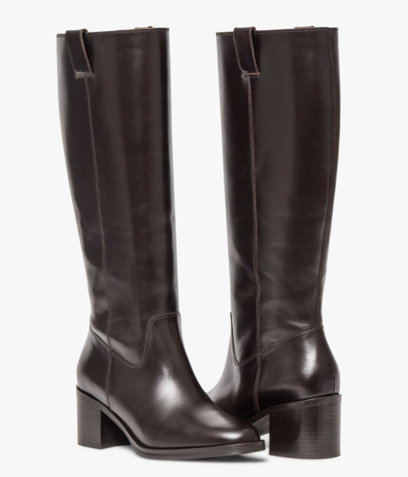Botte Hortensia Marron Foncé