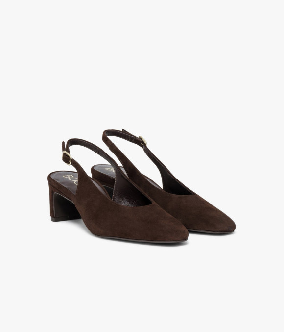 Escarpin Slingback Calista Chocolat