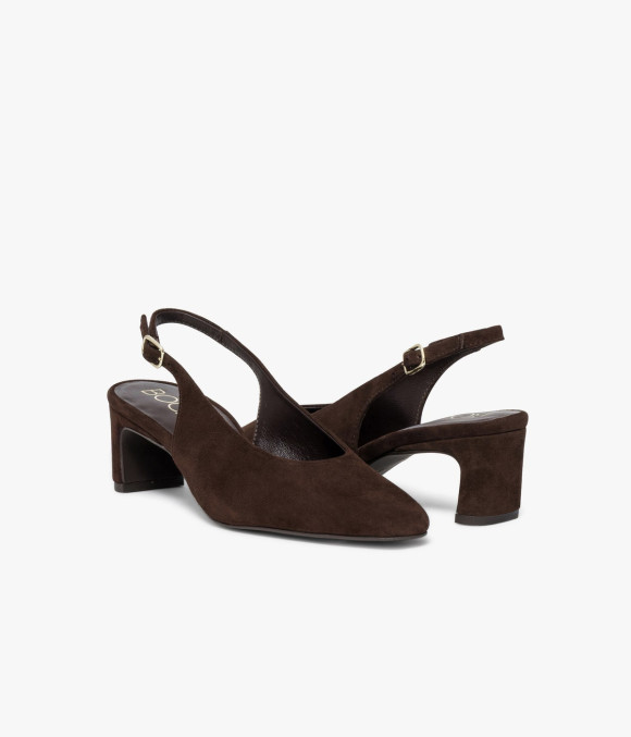 Escarpin Slingback Calista Chocolat