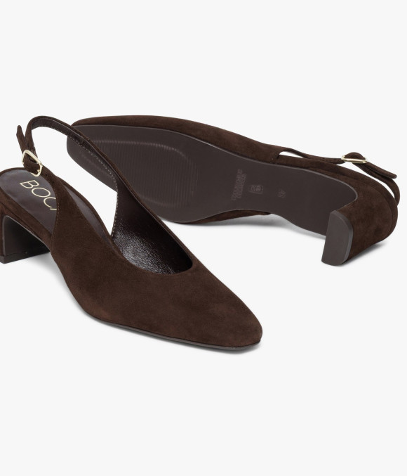 Escarpin Slingback Calista Chocolat