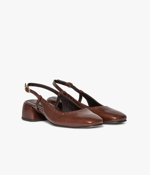 Escarpin Slingback Jane Cognac