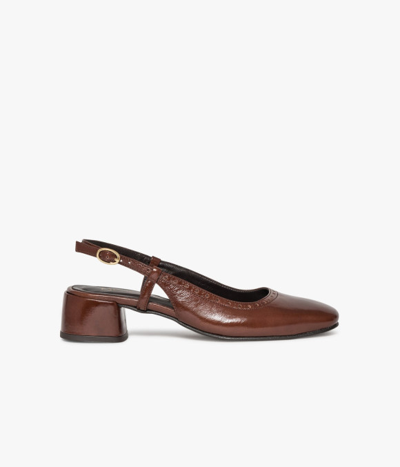 Escarpin Slingback Jane Cognac