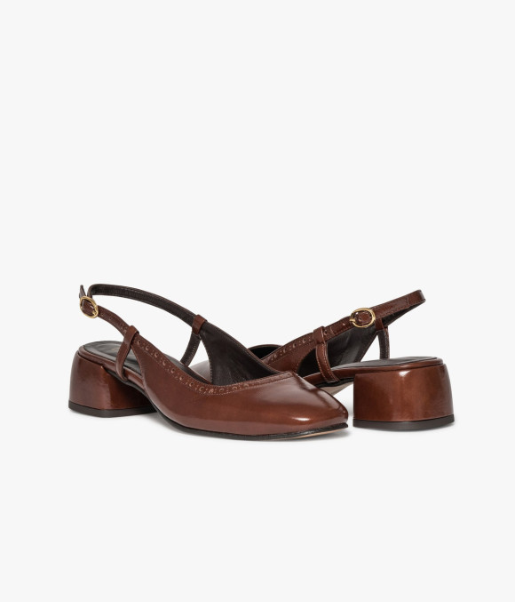 Escarpin Slingback Jane Cognac