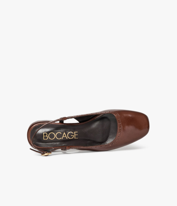 Escarpin Slingback Jane Cognac