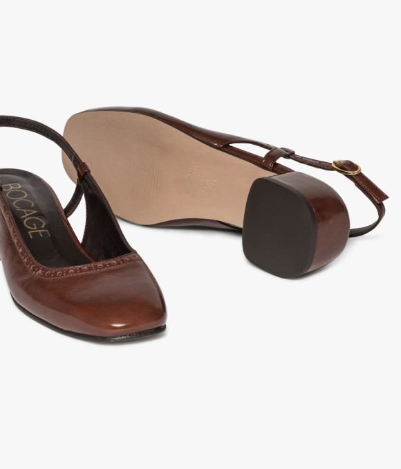 Escarpin Slingback Jane Cognac