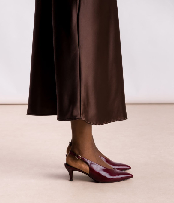 Escarpin Slingback Célina Cerise