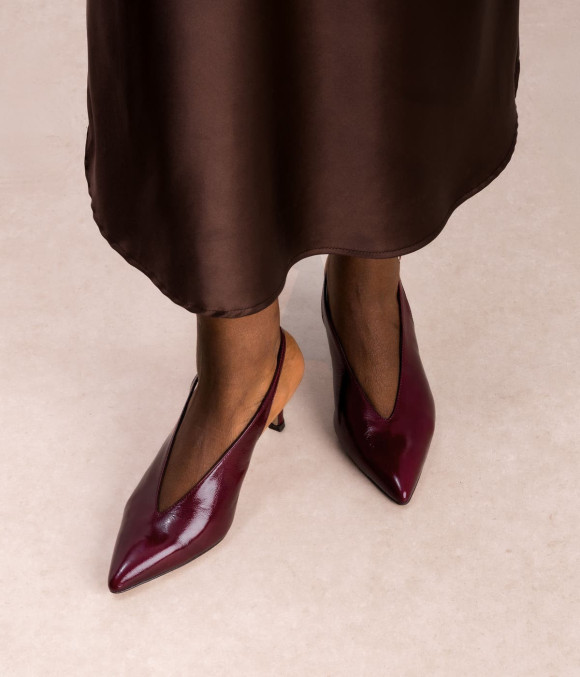 Escarpin Slingback Célina Cerise