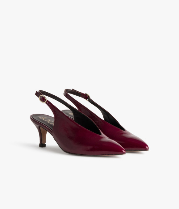 Escarpin Slingback Célina Cerise