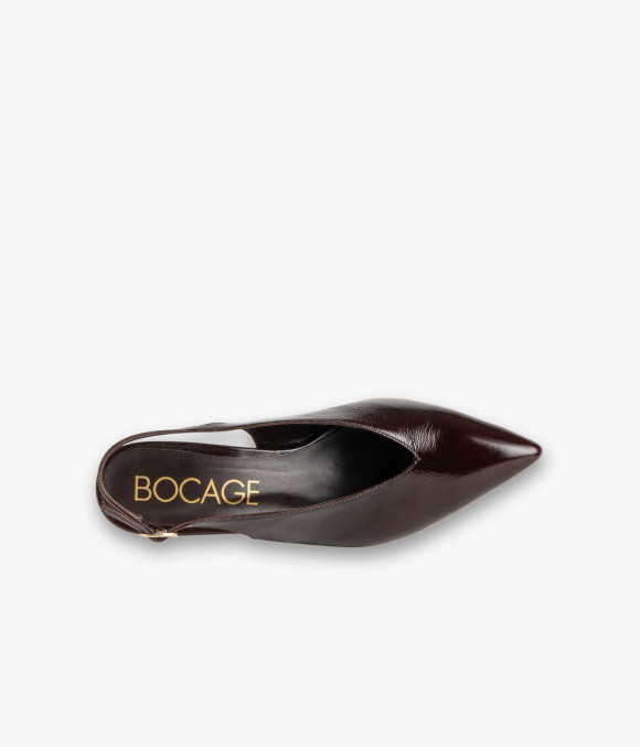 Escarpin Slingback Célina Marron Foncé