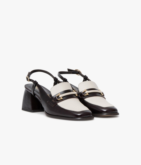Mocassin Slingback Domy Chocolat