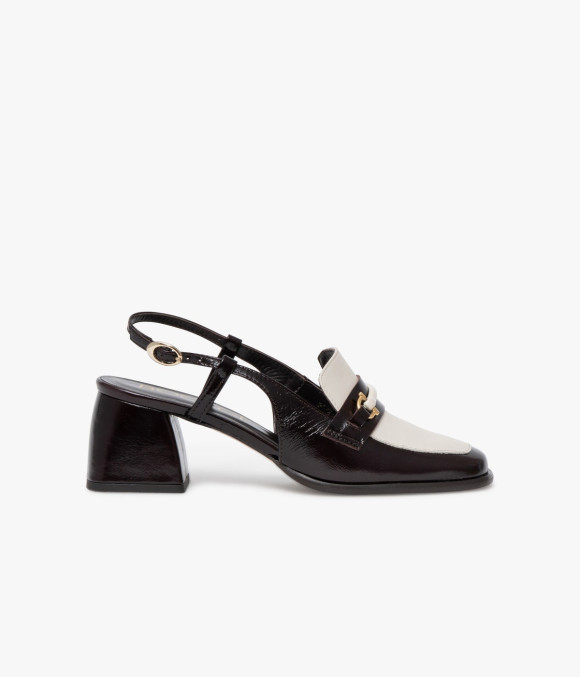 Mocassin Slingback Domy Chocolat