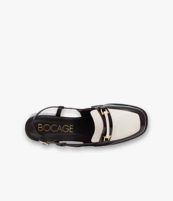 Mocassin Slingback Domy Chocolat