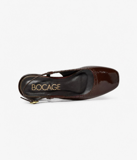 Escarpin Slingback Jane Marron Foncé