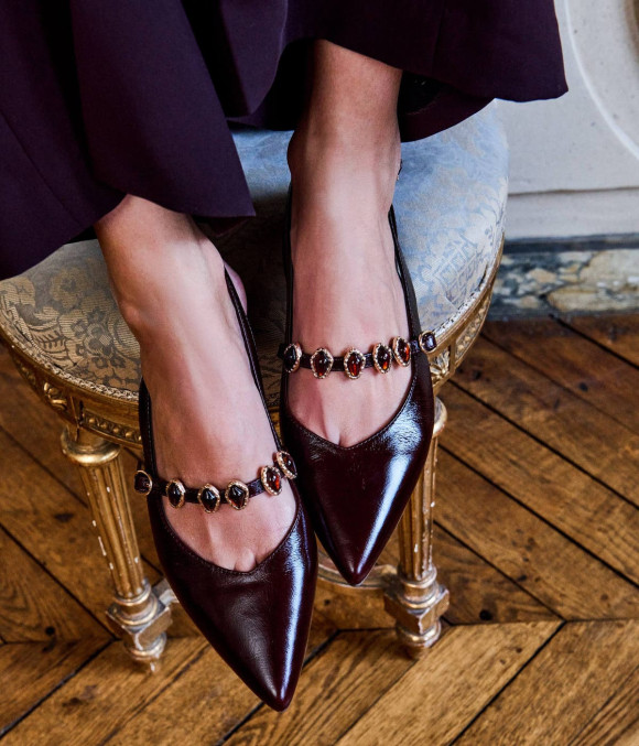 Slingback Beverly Pourpre