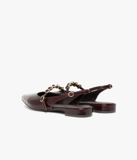 Slingback Beverly Pourpre