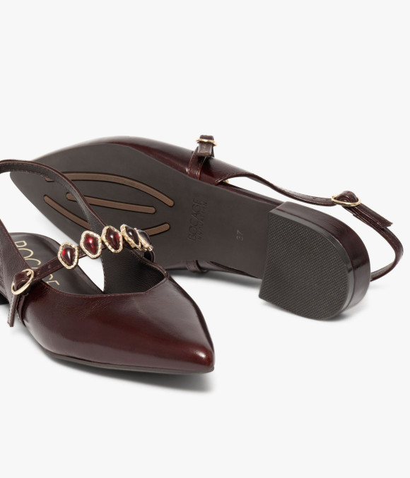 Slingback Beverly Pourpre