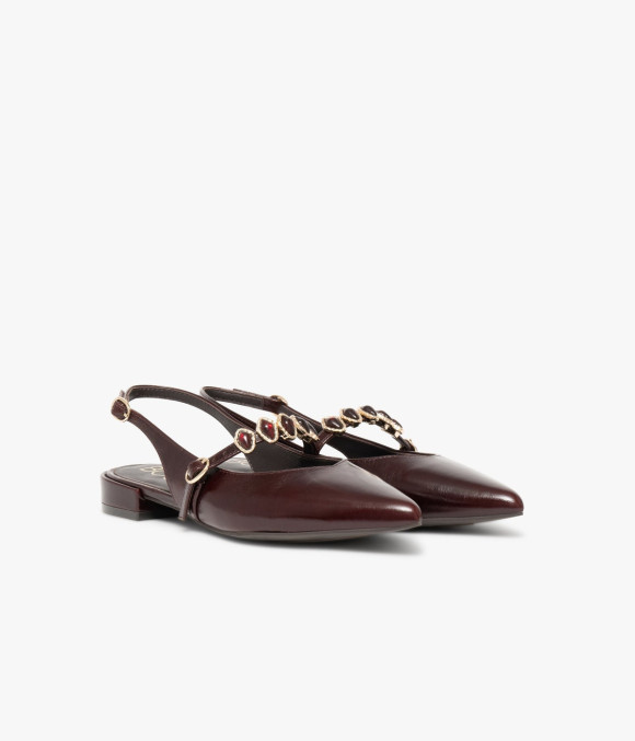 Slingback Beverly Pourpre