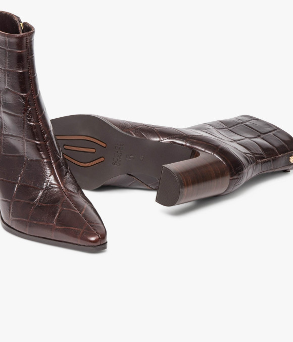 Boots Rosa Marron Foncé