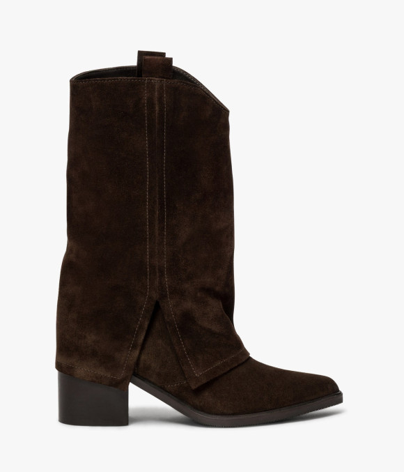 Botte Mi-haute Fauvette Chocolat