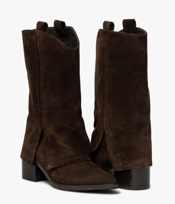 Botte Mi-haute Fauvette Chocolat