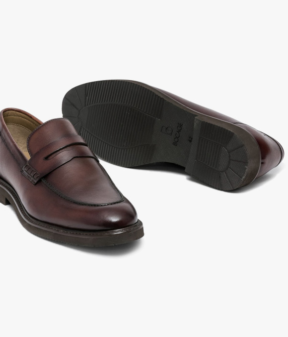 MOCASSIN OLIVIER MARRON